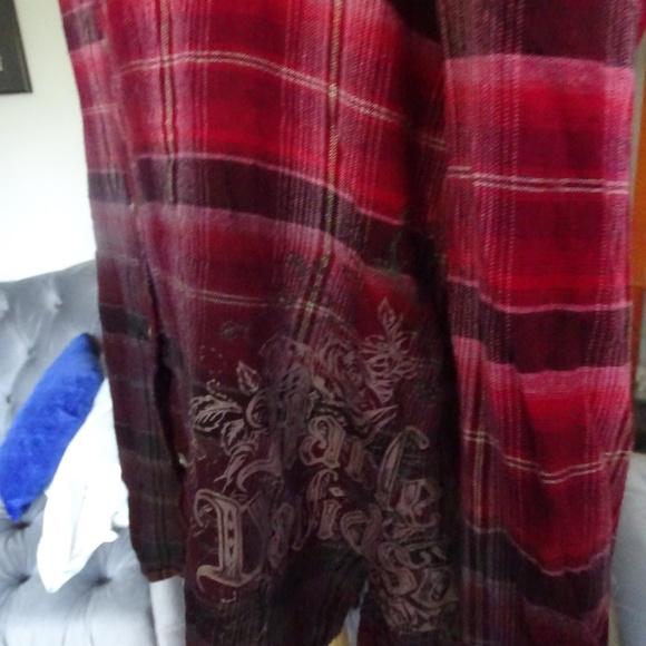 Harley Davidson 100% VISCOSE LONG SLEEVED SHIRT - Picture 2 of 2